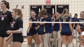 Traverse City St. Francis comes from behind to stun Lake City in thrilling volleyball district opener