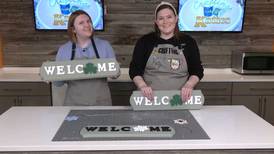 Crafting with the Katies: We’re Back with a Wooden Welcome Sign!