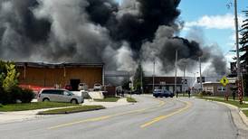 Cheboygan’s Main Street remains closed due to unstable structures from Tissue Depot fire
