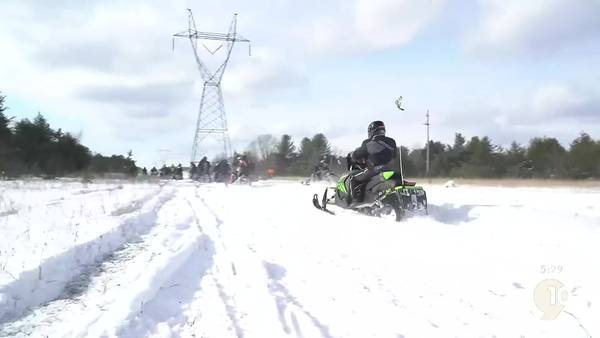 Sights and Sounds: Snowmobile Ride in Traverse City