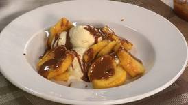 Cooking with Chef Hermann: Honey Ginger Ice Cream with Grilled Peaches