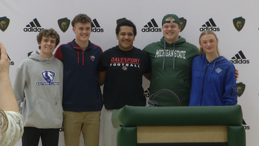 Six Traverse City Athletes sign national letters of intent, Brunan to MSU