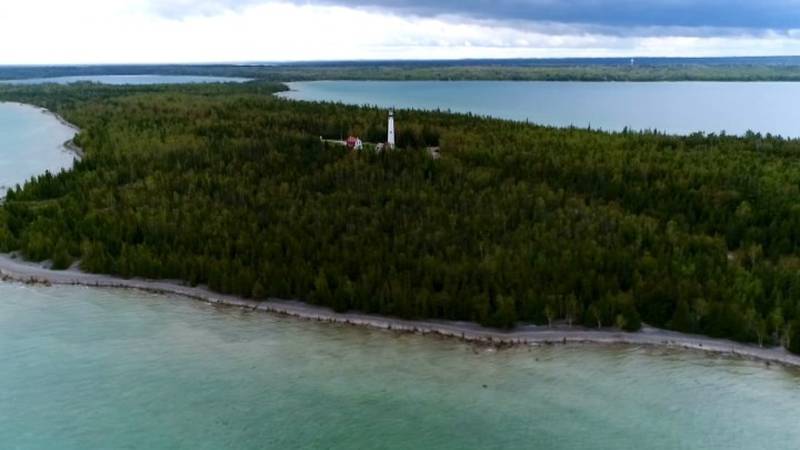 Promo Image: Northern Michigan from Above: Presque Isle Lighthouses