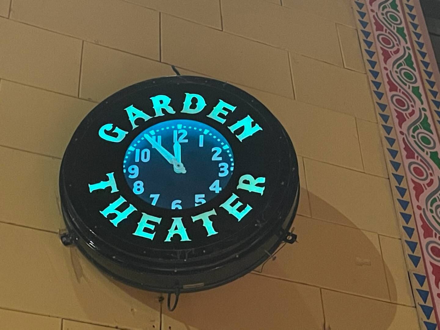 Garden Theater Clock