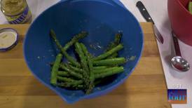 Xavier Cooks: Grilled Parmesan Garlic Asparagus