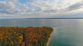 Northern Michigan From Above: Sunny Day Above Grand Traverse Bay
