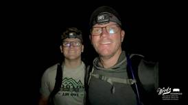Father and son take 52 mile hike through the Manistee National Forest