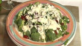 Broccoli Salad with Grapes and Watercress
