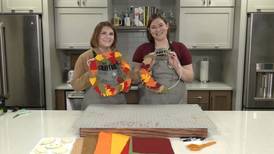 Crafting with the Katies: Create a felt leaf wreath for the season!
