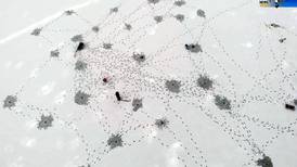 Northern Michigan From Above: Cadillac Ice Fishing