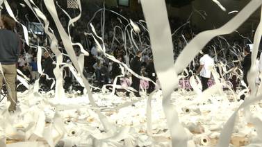Central Michigan gets big win over Western in Toilet Paper Toss Game