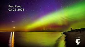 Ludington Photographer Captures Northern Lights During Family Time