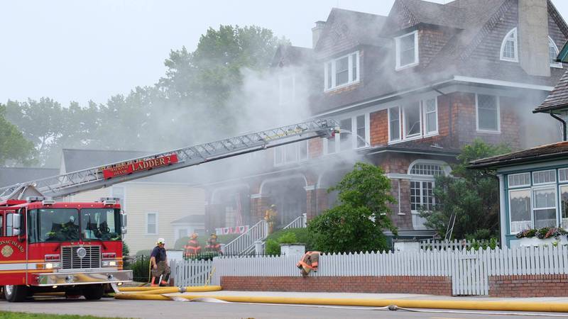 Promo Image: Repairs Underway on Mackinac Island Home Following Fire