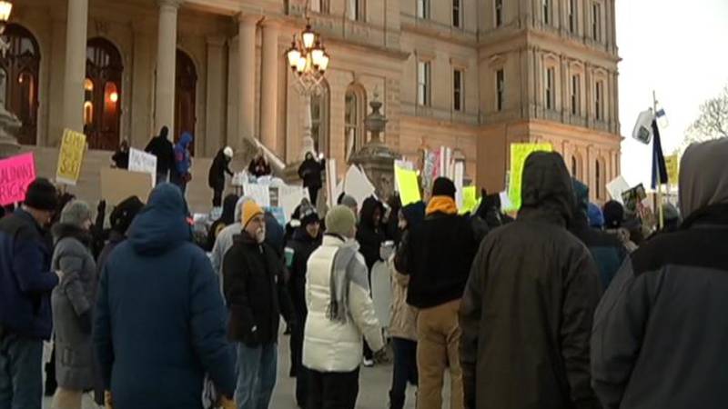 Promo Image: Protesters Gather At The Capitol Before The State of the State Address