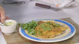 Cooking With Chef Hermann: Cornmeal Crusted Trout with Pepita-Cilantro Pesto