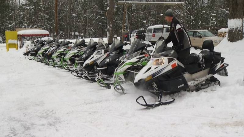Promo Image: Snowmobilers Flood Gaylord After More Than A Foot Of Snowfall