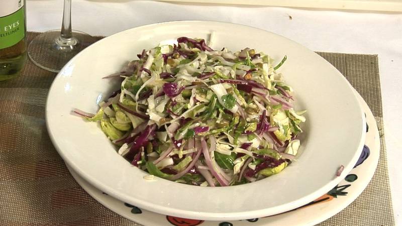 Promo Image: Three Cabbage Slaw with Pumpkin Seeds