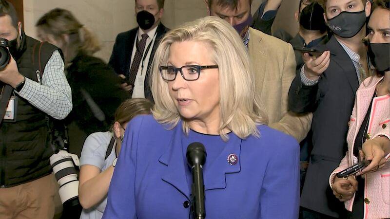 Promo Image: Liz Cheney Removed from House Leadership for Trump Pushback
