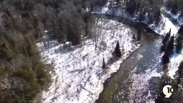 Drone Sights and Sounds: Glittering Manistee River