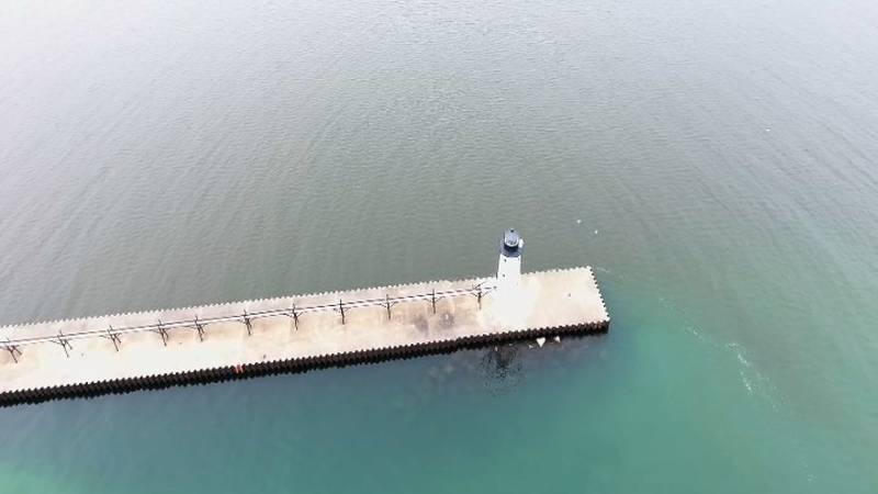 Promo Image: Northern Michigan from Above: Manistee Pier