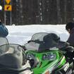 Snowmobilers Stay Warm During Frigid Temps