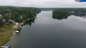 Northern Michigan from Above: Calm Evening Over Budd Lake