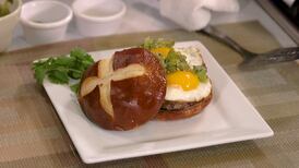Cooking With Chef Hermann: Burger with Eggs and Salsa Verde