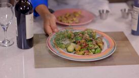 Cooking With Chef Hermann: Brussels Sprouts Sauté with Chestnuts and Bacon