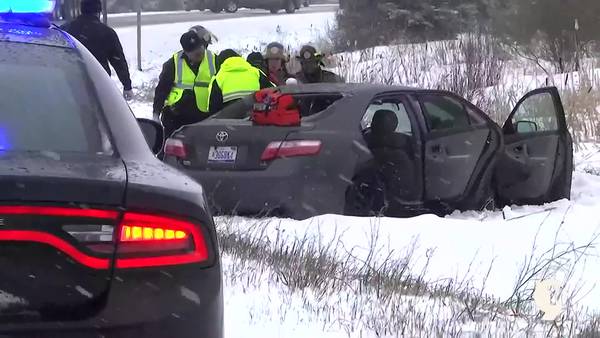 Sheriff: Slick Roads Led to 2-Car Crash Near Sault Ste. Marie