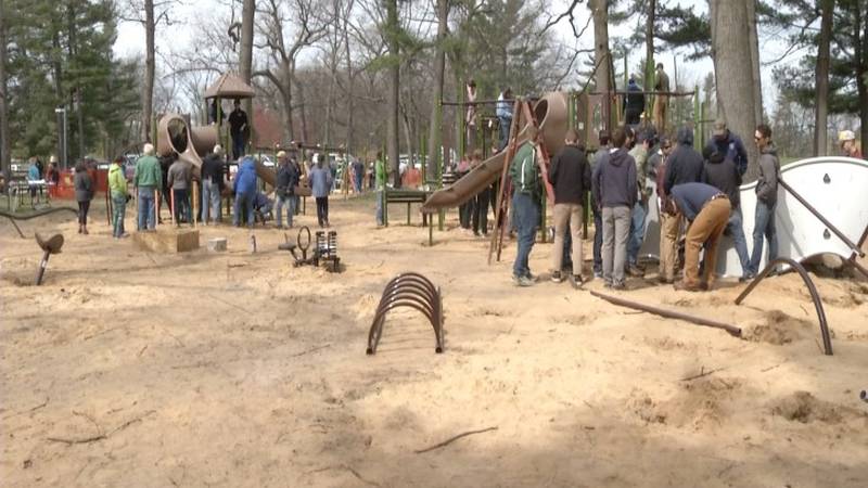 Promo Image: Volunteers Help Build New Campbell Community Playground in Traverse City