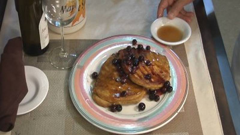 Promo Image: Pumpkin Pancakes with Blueberries