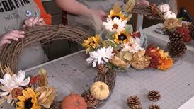 Crafting with the Katies: Creating a Fall Wreath