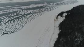 Northern Michigan from Above: Sturgeon Bay Frozen Dunes