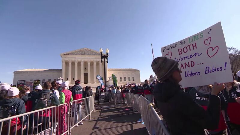 Promo Image: Large Protests Outside Supreme Court Over Abortion Case