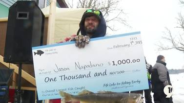 First Time Competitor Wins Grand Prize at Fife Lake’s Annual Ice Fishing Derby