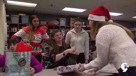 LINKS program students present gifts to Sault Area High School special ed class
