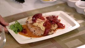 Cooking With Chef Hermann: Grilled Pork Chops with Plums, Halloumi and Lemon