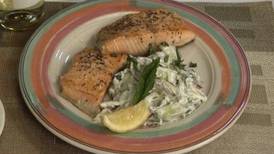 Seared Salmon with Anise-Cucumber Salad