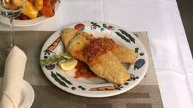 Cornmeal Crusted Trout with Caper-Cherry Pepper Pan Sauce