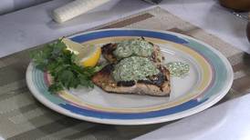 Cooking With Chef Hermann: Grilled Salmon Steaks with Cilantro Yogurt Sauce