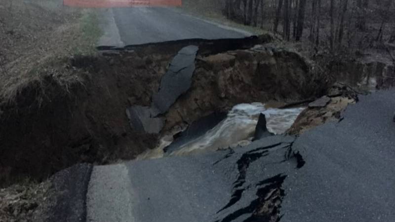 Promo Image: Part Of 19 Mile Road Closed In Mecosta Co. Due To Sinkhole