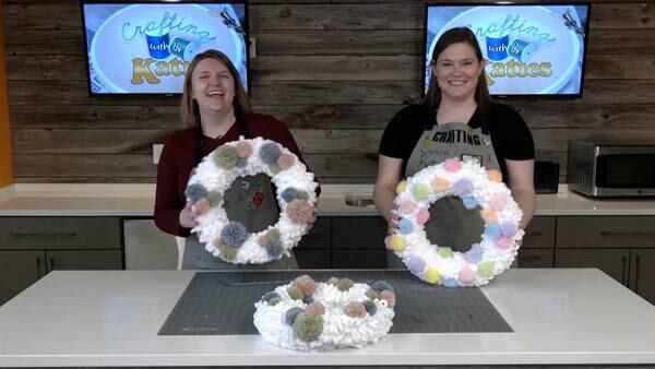 Crafting with the Katies: Make Your Own Super Soft Spring Wreath!