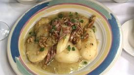Sautéed Pears with Bacon and Mustard Dressing