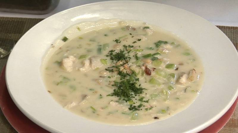 Promo Image: Whitefish, Leek and Celery Chowder with White Beans